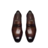 Mocassins Elkan Twisted Band en cuir bruni et alligator Mocassins Elkan Twisted Band en cuir bruni et alligator