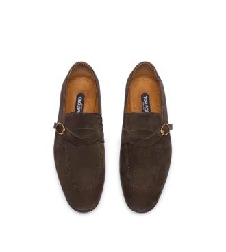 Mocassins en daim Gigi à boucle torsadée