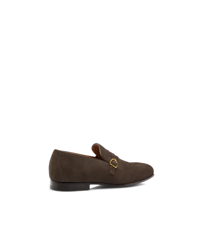 Mocassins en daim Gigi à boucle torsadée Mocassins en daim Gigi à boucle torsadée