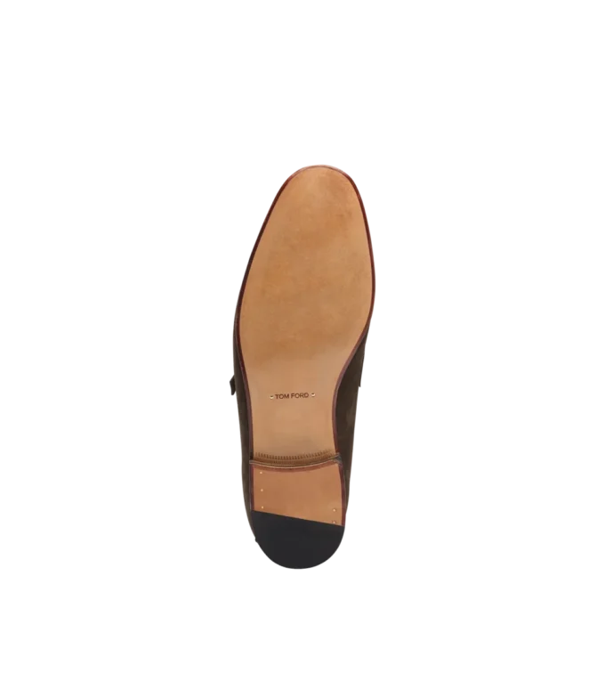 Mocassins en daim Gigi à boucle torsadée Mocassins en daim Gigi à boucle torsadée