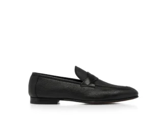 Mocassins Sean Twisted Band en cuir grainé