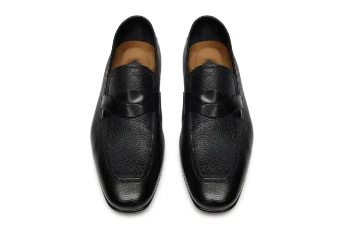Mocassins Sean Twisted Band en cuir grainé