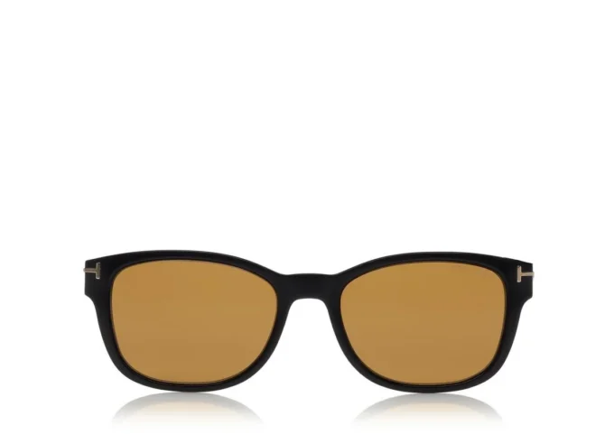 Monture optique carrée souple avec clip magnétique