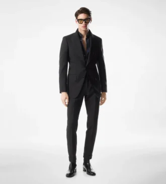 Veste Atticus en mikado teint dans la masse