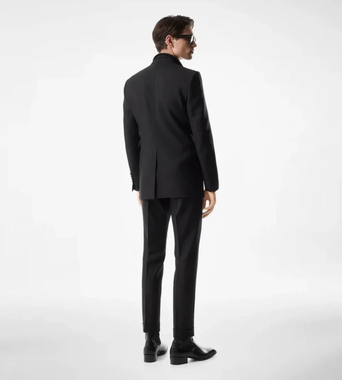 Veste Atticus en mikado teint dans la masse
