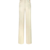 Pantalon bootcut ajusté en twill de soie et laine Pantalon bootcut ajusté en twill de soie et laine