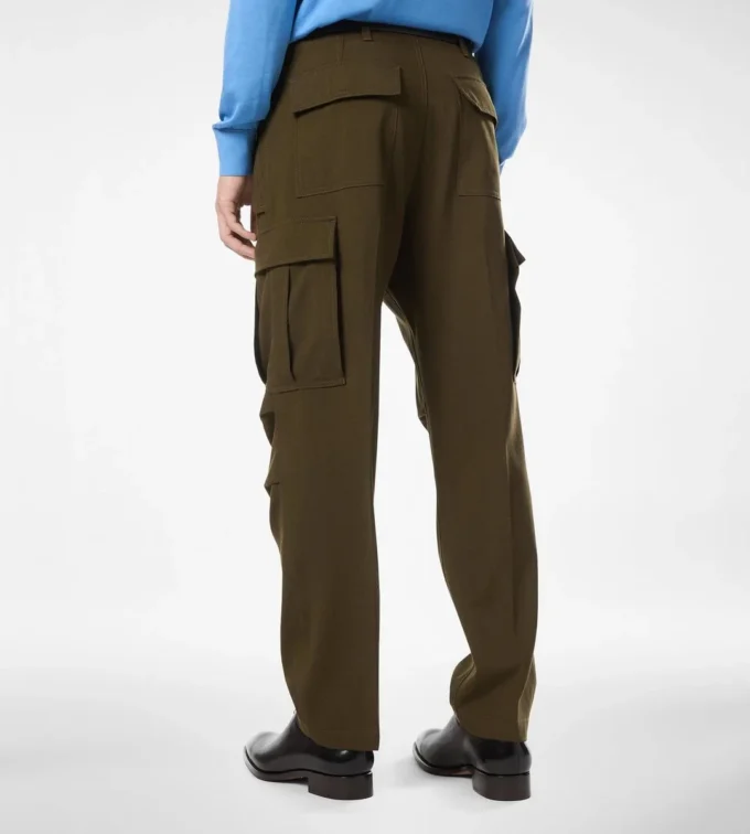 Pantalon cargo en laine, cachemire et soie Pantalon cargo en laine, cachemire et soie