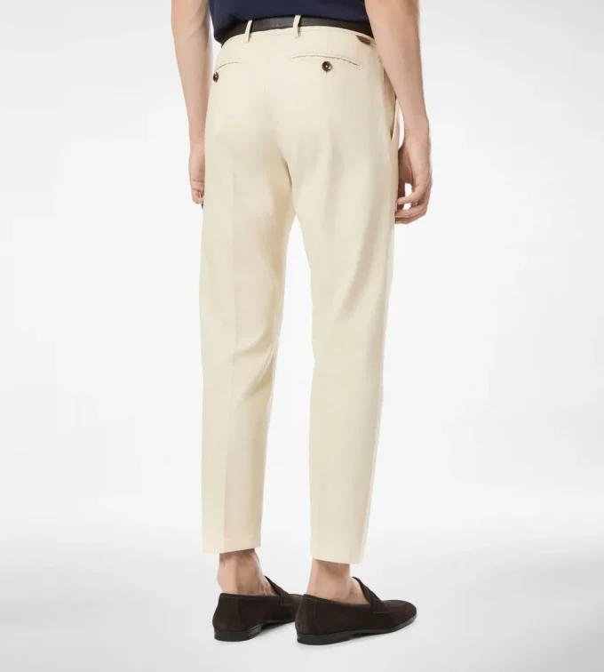 Pantalon chino en coton brossé Pantalon chino en coton brossé