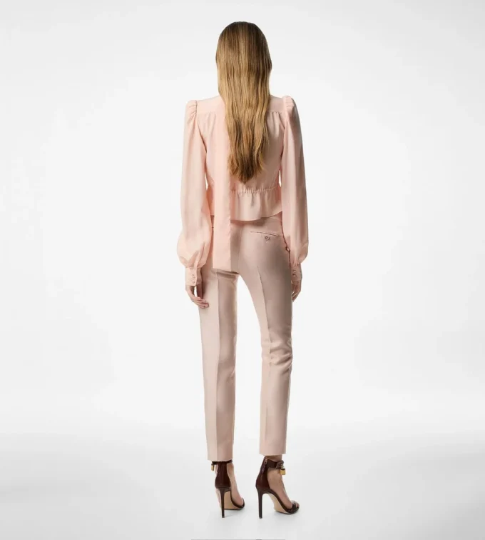 Pantalon cigarette slim ajusté Pantalon cigarette slim ajusté