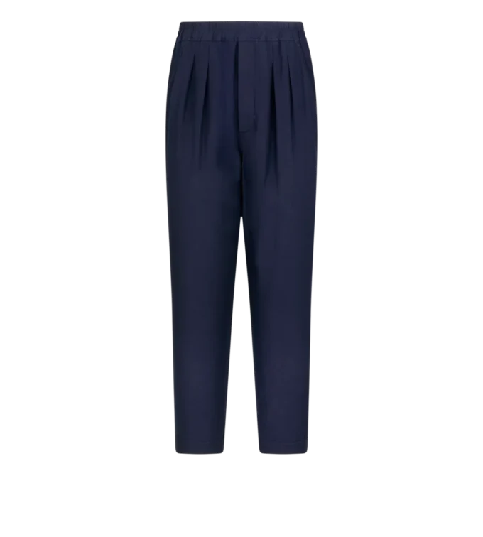 Pantalon de détente léger en lyocell à plis Pantalon de détente léger en lyocell à plis