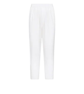 Pantalon de détente à plis et rayures en chevrons