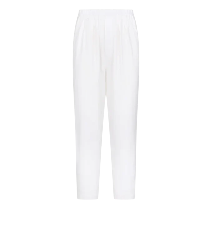 Pantalon de détente à plis et rayures en chevrons Pantalon de détente à plis et rayures en chevrons