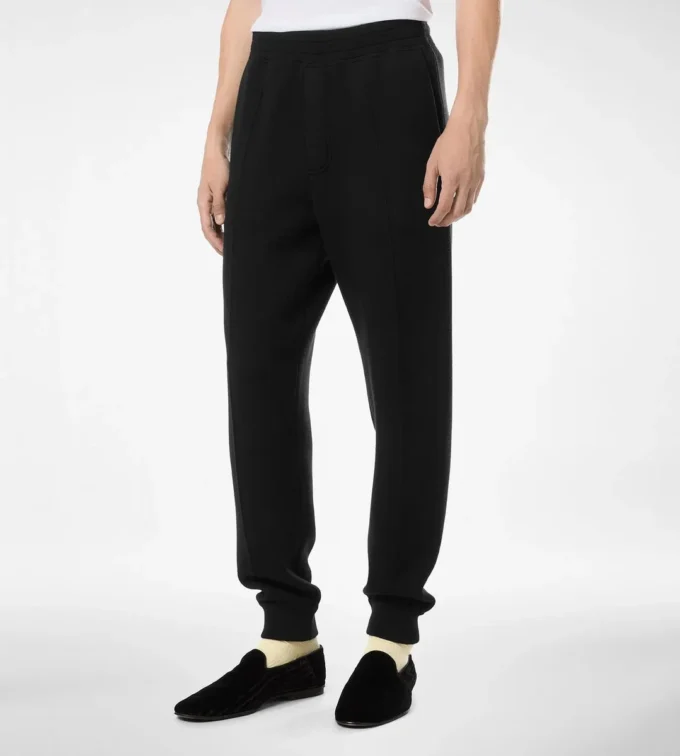 Pantalon de jogging en laine double face