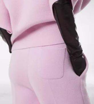 Pantalon de jogging sculptural en mélange de cachemire ultrafin