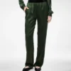 Pantalon de pyjama en satin de soie extensible