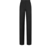 Pantalon de smoking taille haute en laine et soie mélangées Pantalon de smoking taille haute en laine et soie mélangées