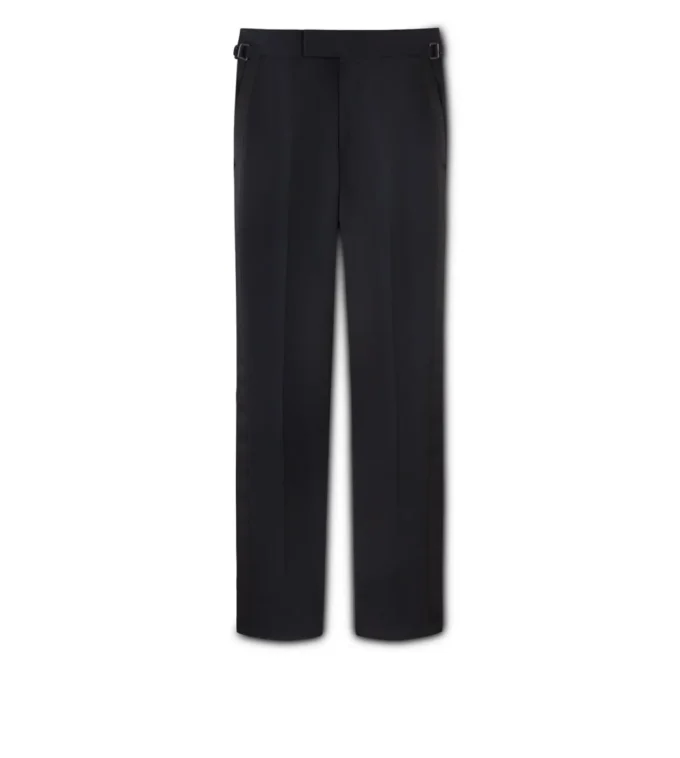 Pantalon de soirée O&rsquo;Connor en mohair noir
