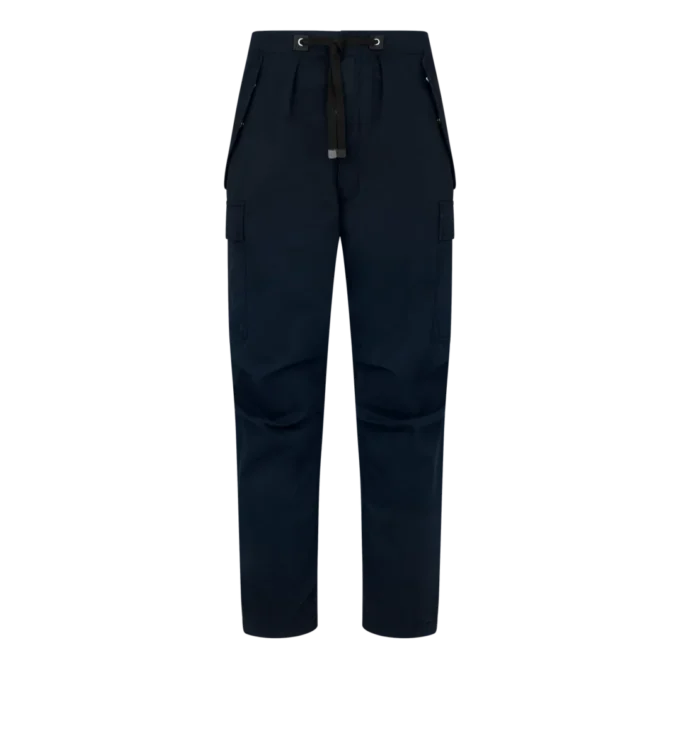 Pantalon de sport cargo en sergé enzymatique Pantalon de sport cargo en sergé enzymatique