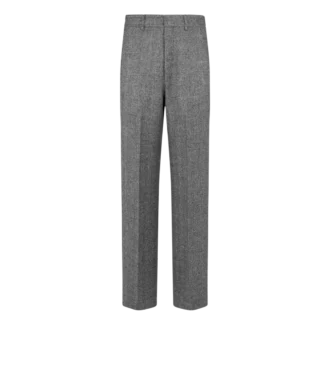 Pantalon double fente à chevrons en peau de requin