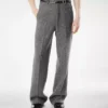 Pantalon double fente à chevrons en peau de requin Pantalon double fente à chevrons en peau de requin