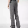 Pantalon double fente à chevrons en peau de requin Pantalon double fente à chevrons en peau de requin