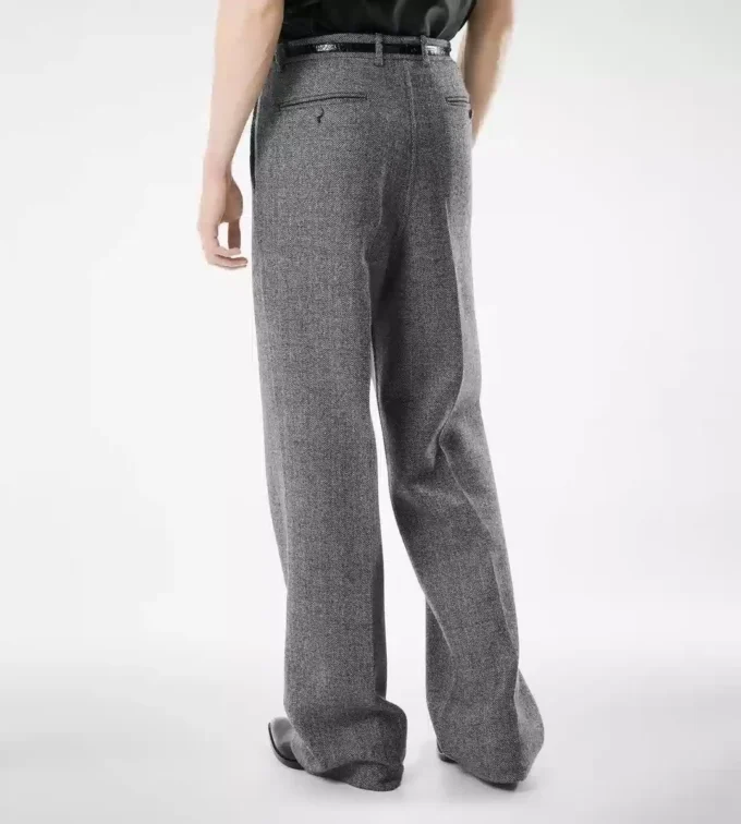 Pantalon double fente à chevrons en peau de requin Pantalon double fente à chevrons en peau de requin