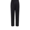Pantalon à double pli et fines rayures Pantalon à double pli et fines rayures