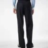 Pantalon à double pli et fines rayures Pantalon à double pli et fines rayures
