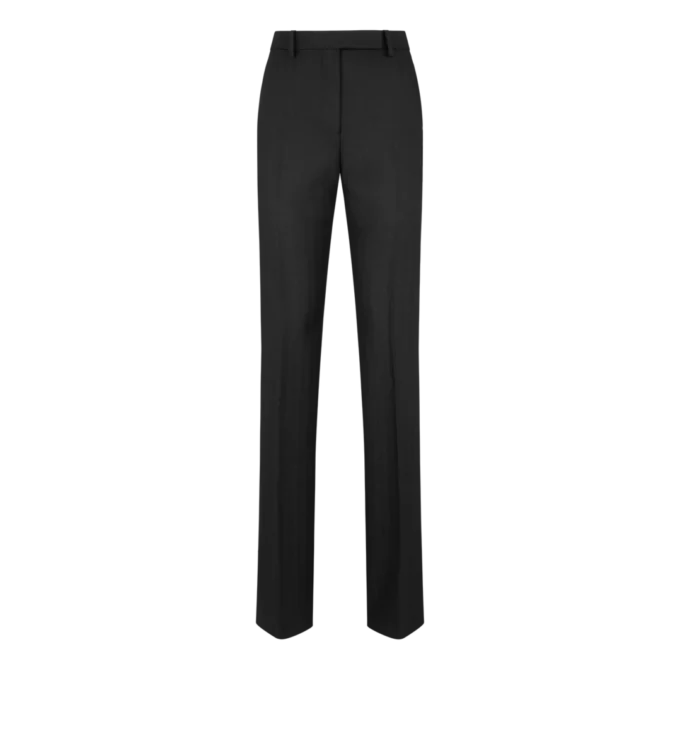 Pantalon droit ajusté à chevrons