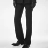 Pantalon droit ajusté à chevrons