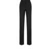 Pantalon droit ajusté en crêpe de laine mélangée à paillettes Pantalon droit ajusté en crêpe de laine mélangée à paillettes
