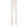 Pantalon droit ajusté en duchesse de coton et soie mélangés lavés Pantalon droit ajusté en duchesse de coton et soie mélangés lavés