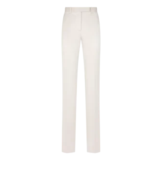 Pantalon droit ajusté en duchesse de coton et soie mélangés lavés Pantalon droit ajusté en duchesse de coton et soie mélangés lavés