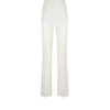 Pantalon droit ajusté en laine et soie à rayures ombrées Pantalon droit ajusté en laine et soie à rayures ombrées