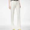 Pantalon droit ajusté en laine et soie à rayures ombrées Pantalon droit ajusté en laine et soie à rayures ombrées