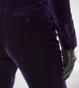 Pantalon droit ajusté en velours de coton Pantalon droit ajusté en velours de coton