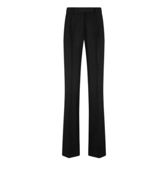 Pantalon droit à pinces décontracté Sharp Grain De Poudre