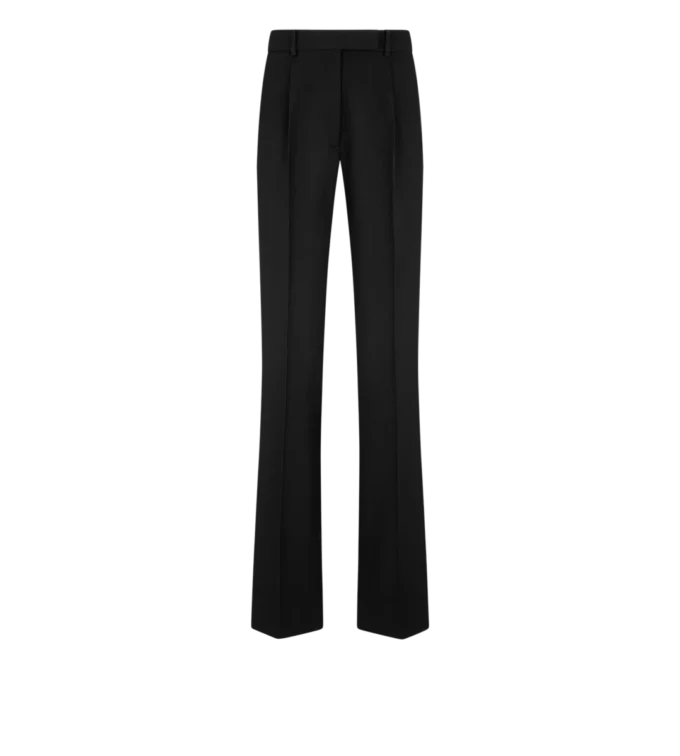 Pantalon droit à pinces décontracté Sharp Grain De Poudre Pantalon droit à pinces décontracté Sharp Grain De Poudre