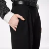 Pantalon droit à pinces décontracté Sharp Grain De Poudre Pantalon droit à pinces décontracté Sharp Grain De Poudre