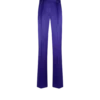 Pantalon droit plissé en jacquard à pois Pantalon droit plissé en jacquard à pois