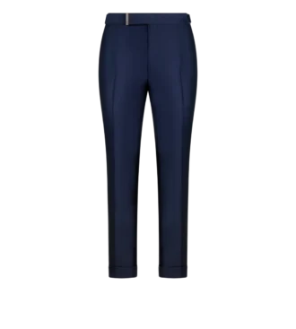 Pantalon Dyllan en twill de soie et mohair