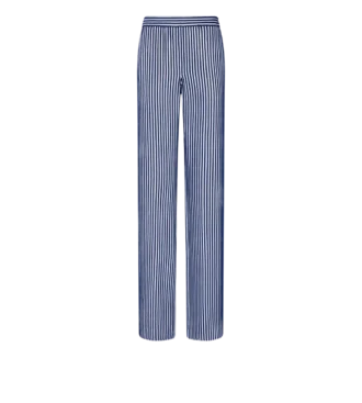 Pantalon en georgette de soie brodé de paillettes