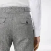 Pantalon en laine, soie et lin Sharkskin Pantalon en laine, soie et lin Sharkskin