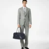 Pantalon en laine, soie et lin Sharkskin Pantalon en laine, soie et lin Sharkskin