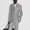 Pantalon en laine, soie et lin Sharkskin Pantalon en laine, soie et lin Sharkskin