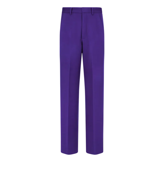 Pantalon en twill double fendable en cachemire Pantalon en twill double fendable en cachemire