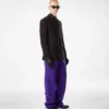 Pantalon en twill double fendable en cachemire Pantalon en twill double fendable en cachemire