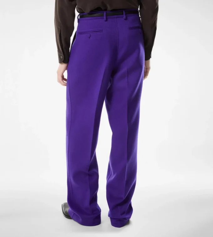 Pantalon en twill double fendable en cachemire Pantalon en twill double fendable en cachemire