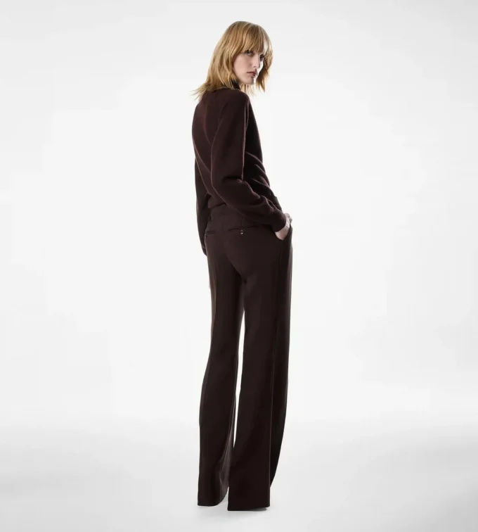 Pantalon large à double pli sur mesure