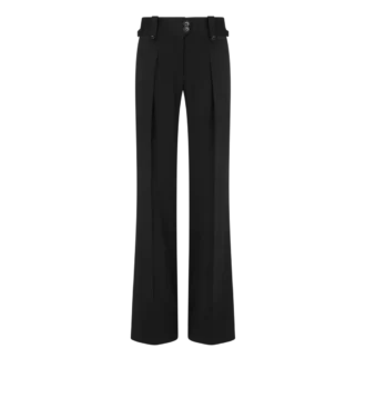 Pantalon large en soie plissé